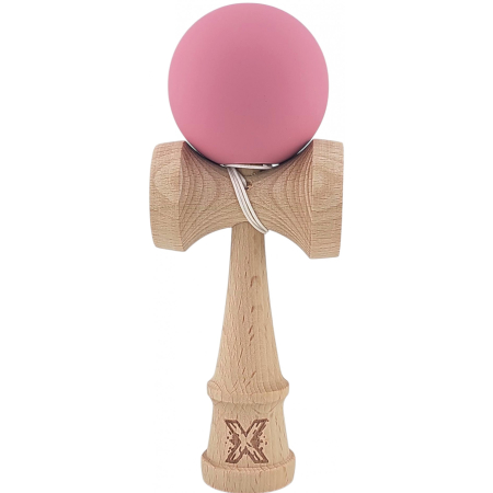Kendama - Kendma X Originala, Profesionala, Flippy, din Lemn, Rubber Grip, Roz