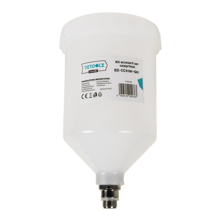 Kit accesorii aer comprimat Detoolz, 5 piese, cupla rapida [4]