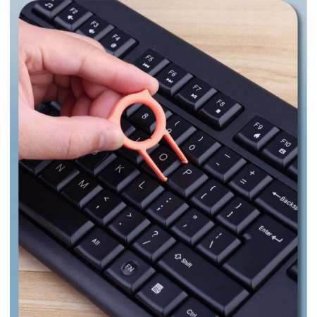 * LICHIDARE STOC * Kit Multifunctional de Curatare Produse Electronice 10in1, Flippy, pentru Laptop, Tastatura, Telefon, Casti, Negru - [5]
