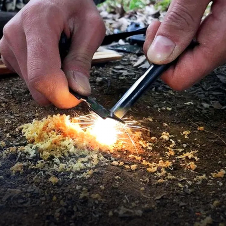 Lichidare Kit Supravietuire Multifunctional Flippy, Instrumente Profesionale, Sub Forma de Trusa, pentru Camping, Drumetii si Aventuri in Aer Liber, Albastru [4]