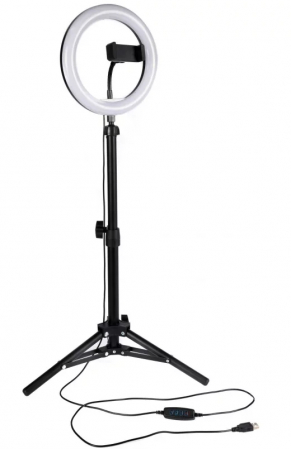 Lichidare Lampa circulara cu suport selfie si trepied Create It! 80 cm [5]