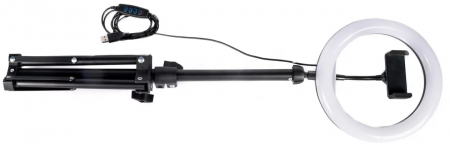 Lampa circulara cu suport selfie si trepied Create It! 80 cm [2]