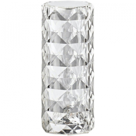 Iluminat & electrice - Lampa de birou pe LED RGB, Flippy, dimmer tactil, 3 nivele de intensitate, Cristal Acrilic, cu telecomanda