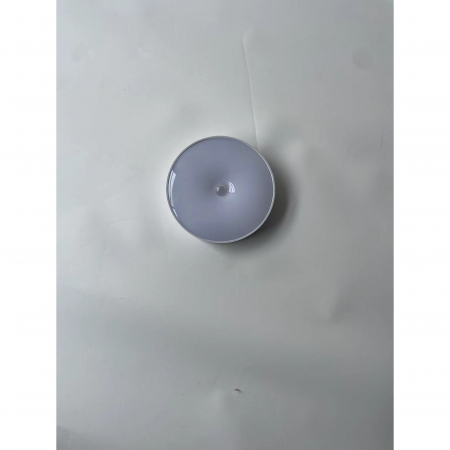 Lampa de Veghe LED, Flippy, cu Senzor de Miscare, Doua Tipuri de Lumina Alb Rece, Incarcare USB, Intrerupator On/Off/Auto, 0.6W, 300mAh, Design Rotund, Alb, 8.5x2.3 cm [4]