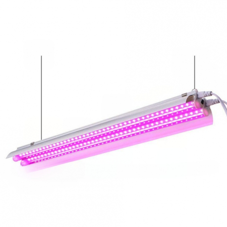 Lumina de crestere pentru plante - Lichidare Lampa dubla pentru cresterea plantelor Flippy, 50 cm, T5, tehnologie LED, nu afecteaza plantele, potrivit pentru intregul ciclu de crestere, multicolor
