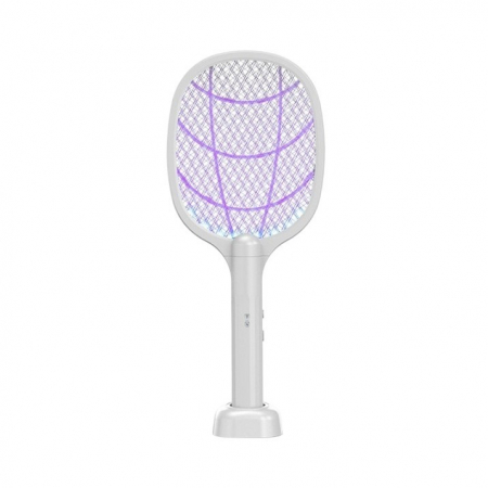 Gradina - Lampa Electrica Impotriva Tantarilor, Flippy, 42.5 x 18 x 7.5 cm, Reincarcabila cu Cablu USB Inclus, Plasa din Aluminum, Alb