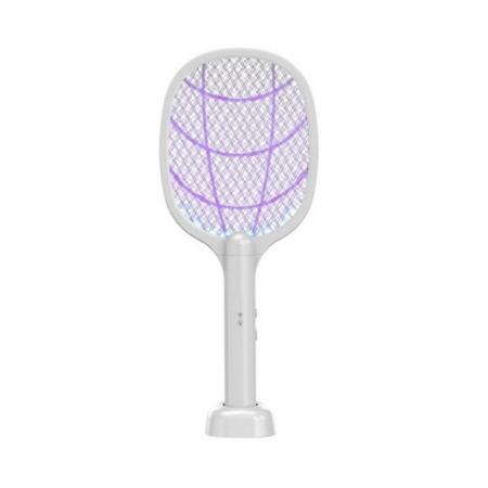 Gradina - Lampa Electrica Impotriva Tantarilor, Flippy, 43 x 18 x 9.2 cm, Reincarcabila cu Cablu USB Inclus, Plasa din Aluminum Alb