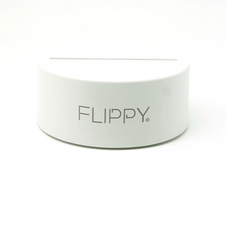 Lampa LED decorativa, Flippy, 3D, Ursulet, cu telecomanda, doua moduri de alimentare USB si baterii, 20 cm inaltime, din material acril si lumina multicolora, alb [6]