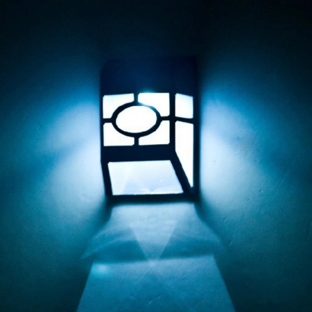 Lampa solara cu senzor Geometric, IP65, Lumina Alb rece, Flippy [3]