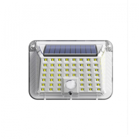 Iluminat & electrice - Lampa solara de perete Flippy, 90 LED-uri SMD, senzor de miscare, IP65, 1200mAh, material ABS, lumina alb rece, alb