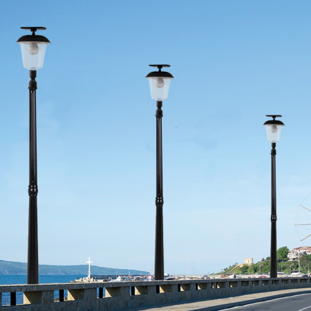 Lampa solara de tip stalp pentru gradina, Flippy, Alb Cald [4]