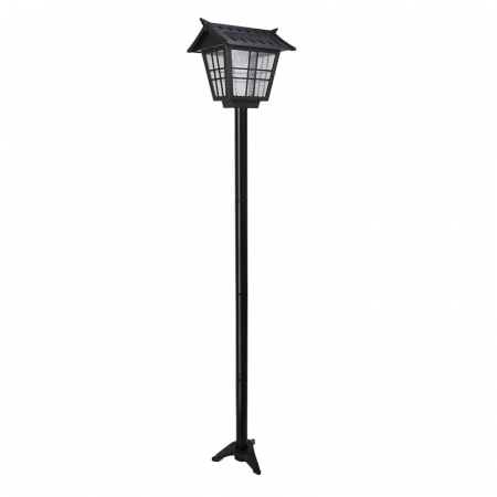 Pentru Casa si Camping - Lampa solara de tip stalp pentru gradina, Flippy, Alb Rece