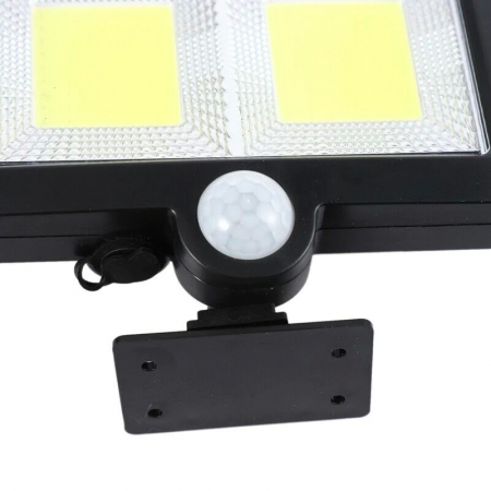 Lampa solara Flippy cu senzor de miscare, 108 COB LED, 2 grile, ip65, negru [5]