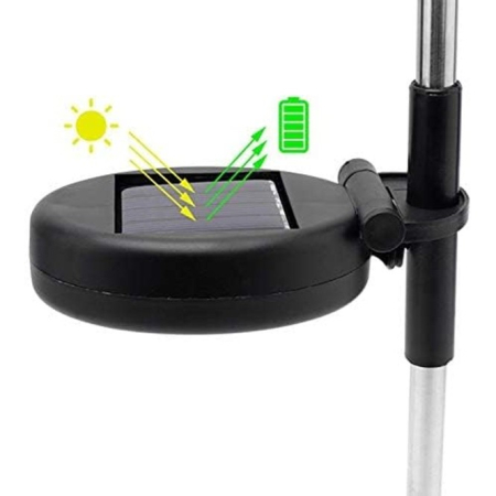 Lampa Solara, Flippy, Decor Gradina, Model Fireworks/Artificii, din Sarma de Cupru, 120 LED-uri, 55W, 90 cm, Alb Rece [4]