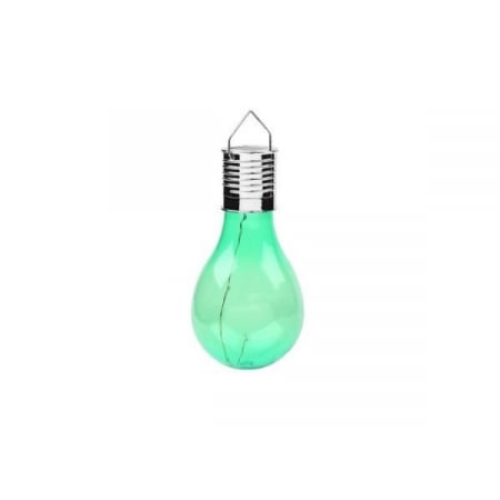 Iluminat & electrice - Lampa Solara LED Decorativa sub forma de Bulb, pentru exterior, suspendata, IP65, Ultron Verde, Flippy