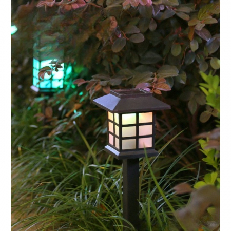 Lampa solara Led pentru gradina, Tip felinar, Flippy, Alb cald [3]