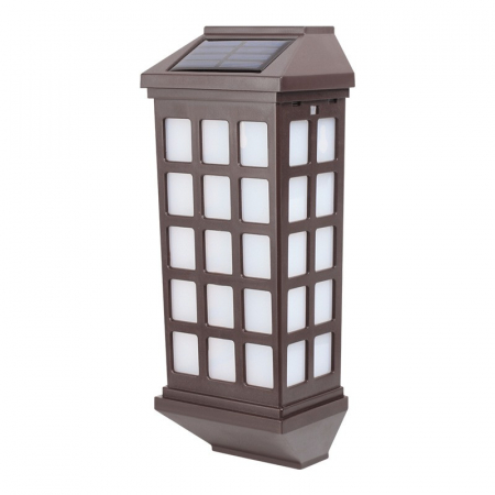 Lampa solara LED tip Felinar pentru perete Flippy, 23 x 9 cm, 1.2V, ABS, 600mAh, rezistent la apa, alb cald [2]