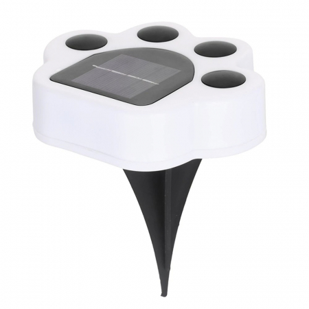 Lampa solara LED, Tip laba de urs, pentru gazon sau gradina, Rezistenta la apa, Flippy, Alb rece [4]