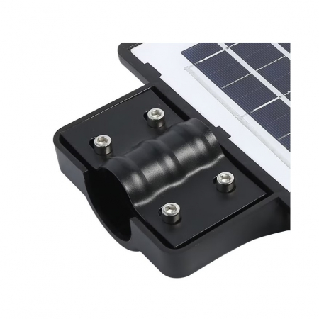 Lampa solara stradala Flippy, cu telecomanda, senzor de miscare si lumina, suport prindere, 135 LED-uri, IP65, ABS, 8AH, 100W, temperatura culoare 6500K, 48.5x22x6.8 cm, autonomie 10-12 ore, negru [3]