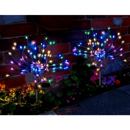 Lampa solara sub forma de artificii, 120 LED-uri, multicolor, Flippy [4]
