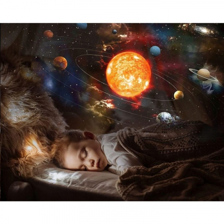 Lampa Tip Proiector Galaxie, Flippy, pentru Dormitor, Tematica Cer Instelat, Model Glob, HD, Rotire 360 de Grade, 20 de Imagini, Incarcare USB, 10 W, 15x15 cm, Alb Negru [6]