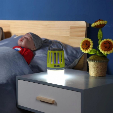 Lampă UV antiinsecte Flippy, anti muste, anti tantari, Conectare la priza prin USB, portabil, 3.7 V, 200 lumeni, 8.5 x 13.3 cm, Verde [5]