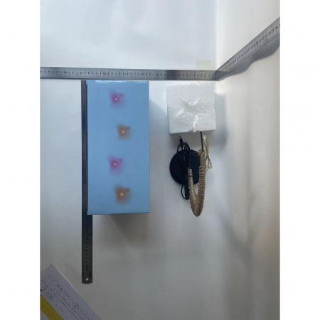 Lampa veghe Flippy, semi-luna cu stea din sticla, led, 28x15 cm, alb cald [8]