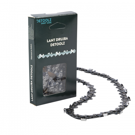Lanturi drujba - Lant drujba Detoolz, lungime 16'', pas 3/8'', grosime 1.3mm, 55 pinteni, 27 dinti, full chisel