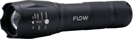 Lanterna LED aluminiu cu zoom si suport bicicleta FLOW FB-T6G [1]