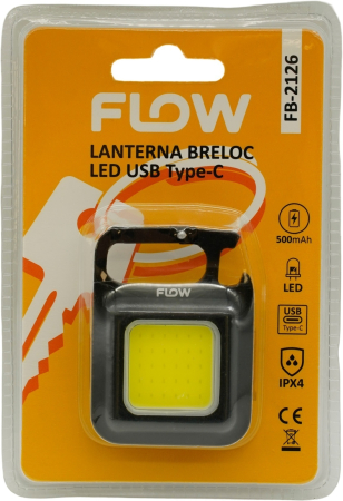 Lanterna LED tip breloc cu magnet si desfacator FLOW FB-2126 [5]