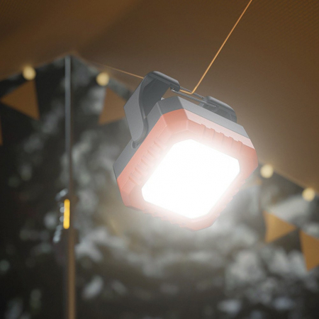 Lanterna Tip Breloc, Flippy, 5 Moduri de Luminat, Incarcare USB Tip C, 5W, Impermeabila IPX5, 500 lm, COB, Portocaliu [2]