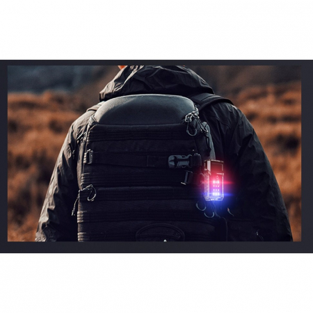 Lanterna UV LED Portabila, Flippy, Incarcare USB Tip C, Raza 50 m, 5W, 3 Culori de Lumina, 1200 mAh, 8 x 2 x 4.2 cm, Transparent Fluorescent [5]