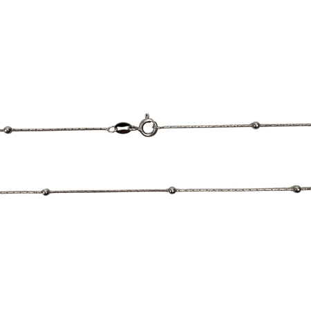 Lantisoare - Lantisor Argint 925 cu Bile Rodiat 60 cm