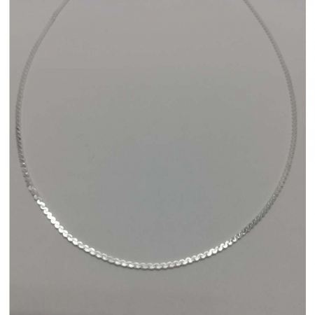 Lantisor din Argint 925, model plat, 1.58 g, 39 cm (sss) [4]