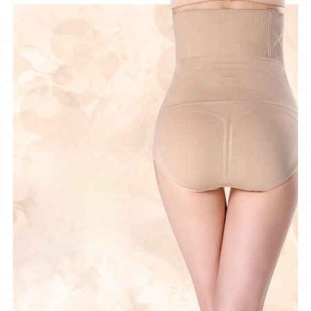 Lenjerie Modelatoare Postpartum, Flippy, cu Talie Inalta, Control al Burții, Compresie Mare, Insertii din Silicon pentru Sustinere, Nude, M/L [4]