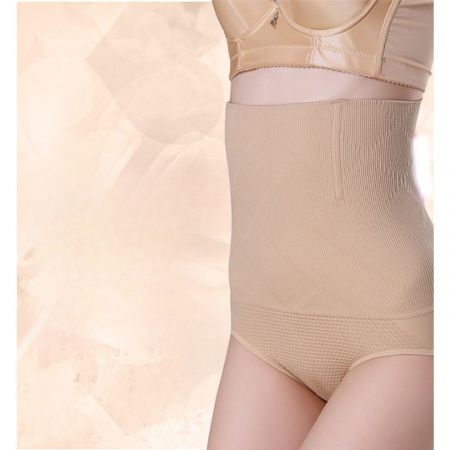 Lenjerie Modelatoare Postpartum, Flippy, cu Talie Inalta, Control al Burții, Compresie Mare, Insertii din Silicon pentru Sustinere, Nude, M/L [5]