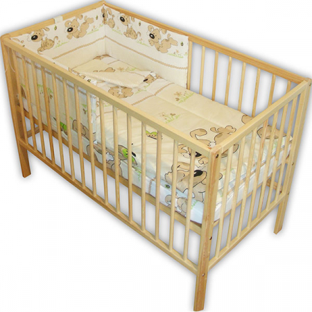 Jucarii, Copii & Bebe - Lenjerie patut Hubners Catelus 4 piese maro