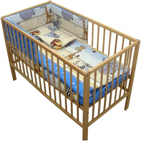 Jucarii, Copii & Bebe - Lenjerie patut Hubners Safari 4 piese