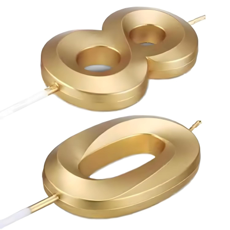 Lumanare Cifra 0, Flippy, Model Diamond, 5 x 3.4 cm, Auriu [3]