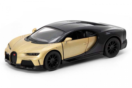 Jucarii, Copii & Bebe - Macheta metalica 1:34 Bugatti Chiron Supersport, 12 cm, Crem