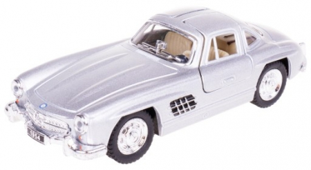 Jucarii, Copii & Bebe - Macheta Metalica 1:34 Kinsmart Mercedes-Benz 300SL 1954, Gri, 12cm