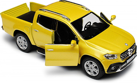 Macheta metalica 1:34 Kinsmart Mercedes-Benz X-Class, Galben, 12cm [1]