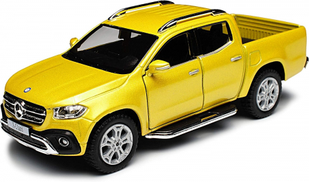 Jucarii, Copii & Bebe - Macheta metalica 1:34 Kinsmart Mercedes-Benz X-Class, Galben, 12cm