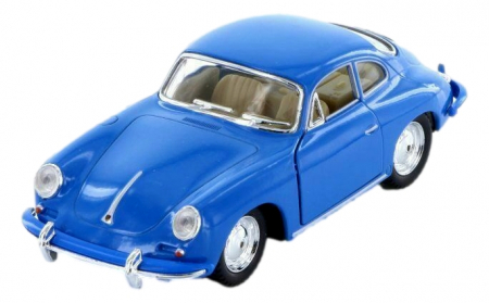 Jucarii, Copii & Bebe - Macheta metalica 1:34 Kinsmart Porsche 356B Carrera, Albastru, 12cm
