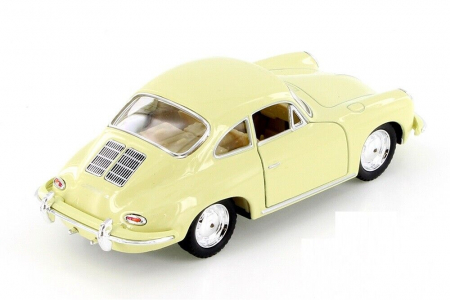Macheta metalica 1:34 Kinsmart Porsche 356B Carrera, Crem, 12cm [2]