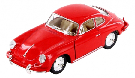 Jucarii, Copii & Bebe - Macheta metalica 1:34 Kinsmart Porsche 356B Carrera, Rosu,12cm