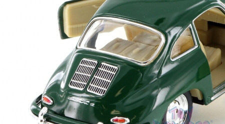 Macheta metalica 1:34 Kinsmart Porsche 356B Carrera, Verde, 12cm [2]