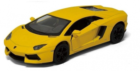 Jucarii, Copii & Bebe - Macheta metalica 1:34 Lamborghini Aventador, 12 cm, Galben