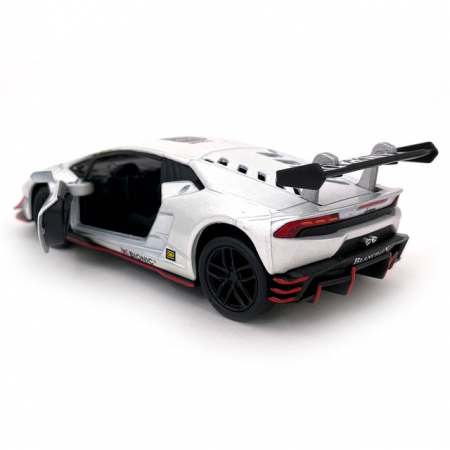 Macheta metalica 1:34 Lamborghini Huracan, 12 cm, Alb [1]