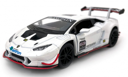 Jucarii, Copii & Bebe - Macheta metalica 1:34 Lamborghini Huracan, 12 cm, Alb